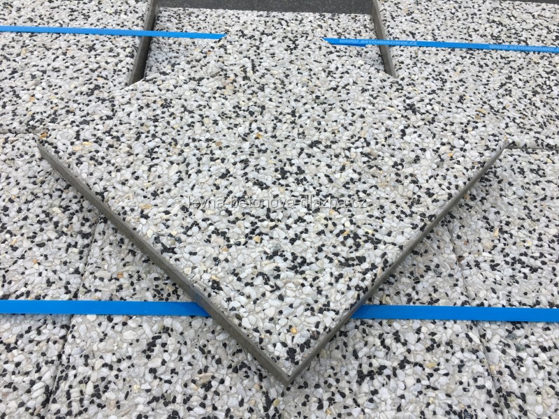 Levná betonová dlažba, zbytkové sklady | BH DV 40MOR2 2j MORAVA - plošná  vymývaná 40×40×4 cm